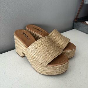 SODA Bertha Platform Espadrille Platform Sandals